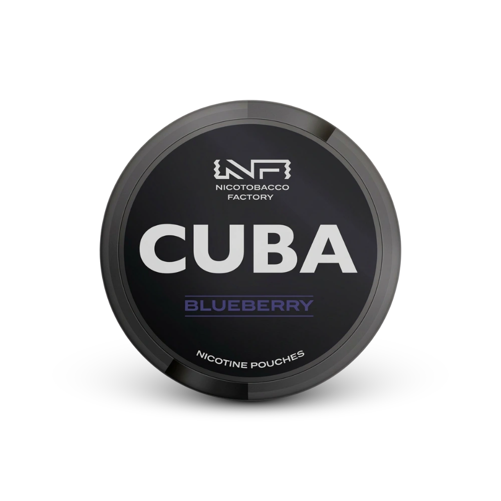 Cuba Black Blueberry – nikotīna maisu iepakojums