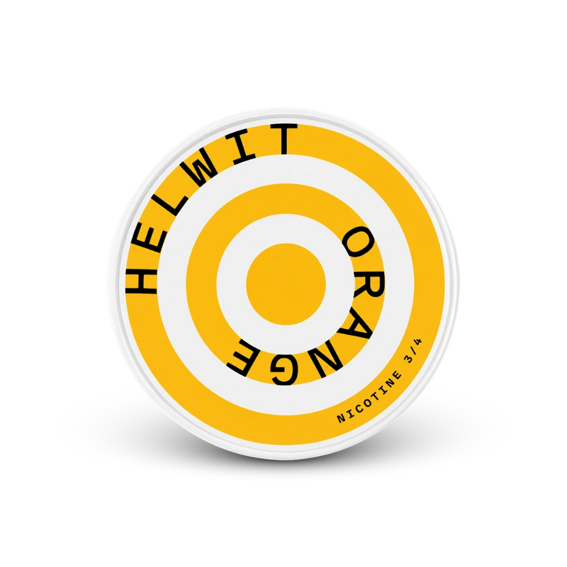 HELWIT Orange Medium – nikotīna maisiņu kārbā