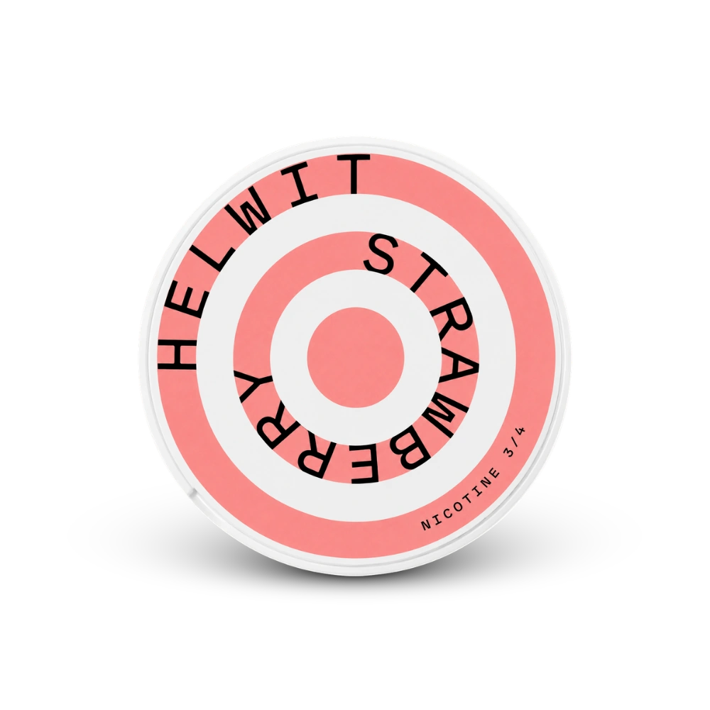 HELWIT Strawberry Medium – nikoīna spilventiņu iepakojums