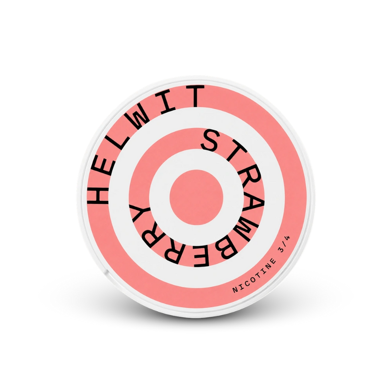 HELWIT Strawberry Medium – nikoīna spilventiņu iepakojums
