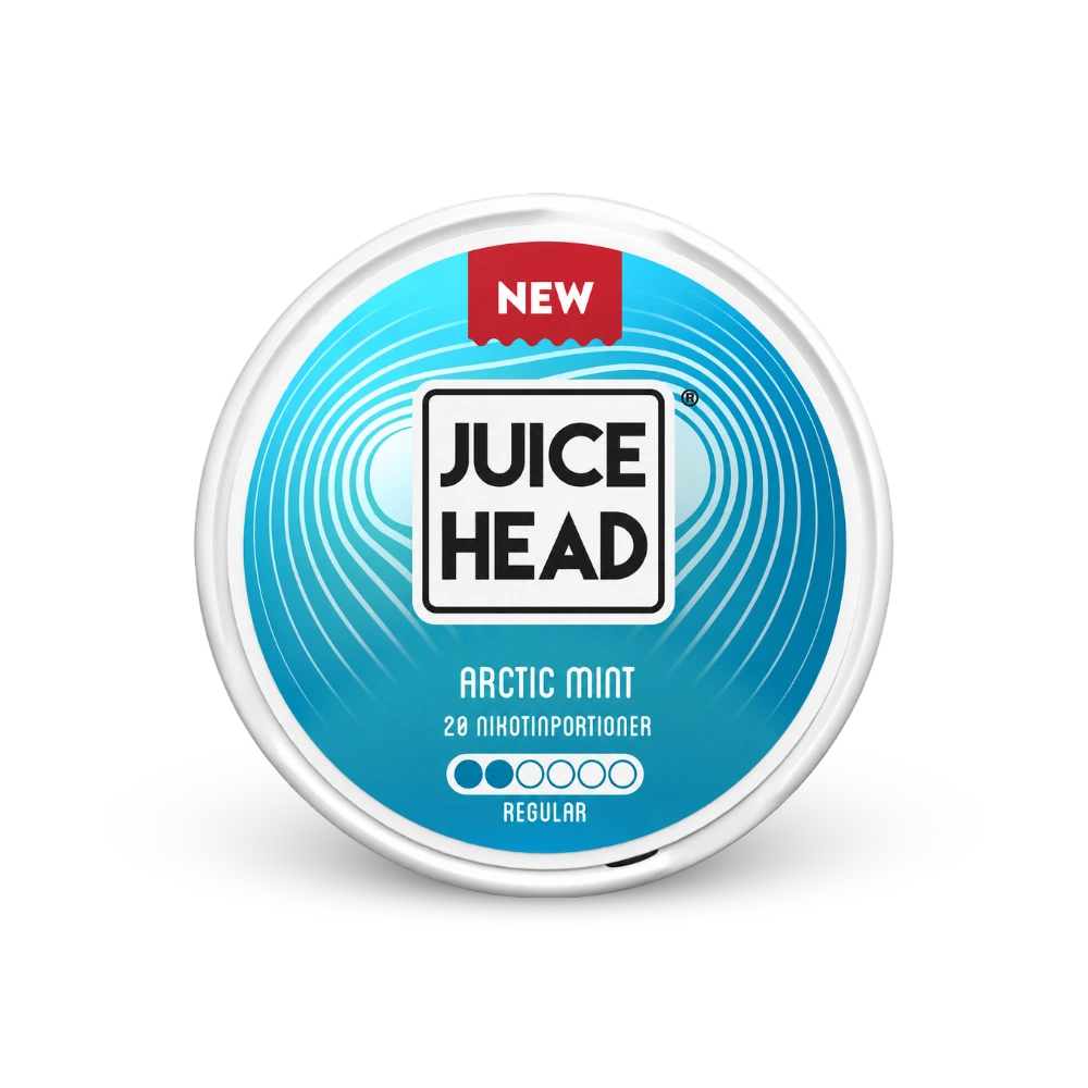 Juice Head Arctic Mint Regular – nikotīna maisiņu skārda