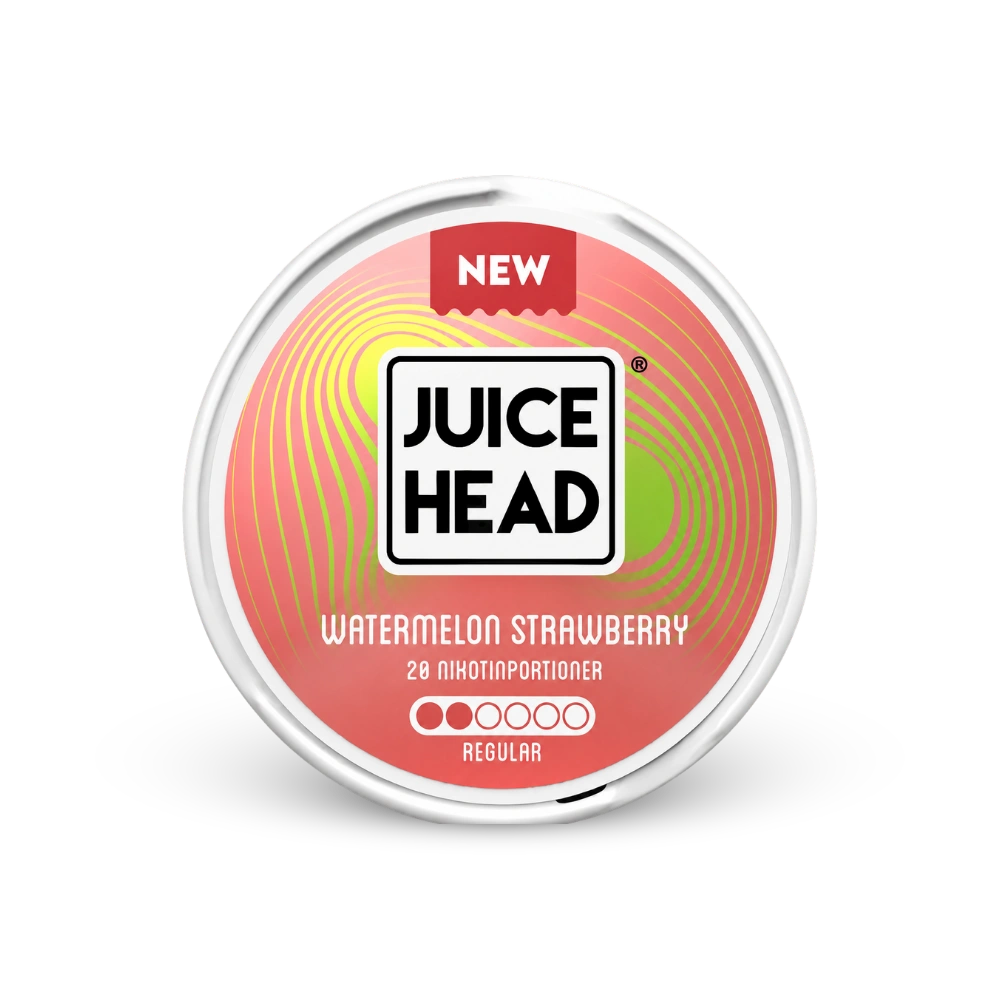 Juice Head Watermelon Strawberry Regular – nikotīna maisiņu kārba