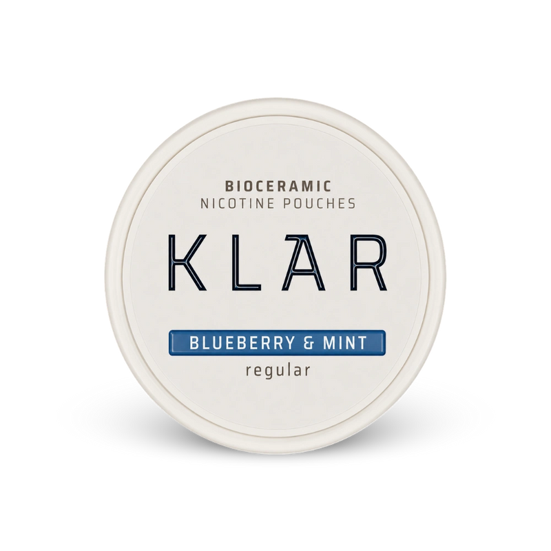 KLAR Blueberry Mint Regular Mini – nikotīna maisiņu bundža