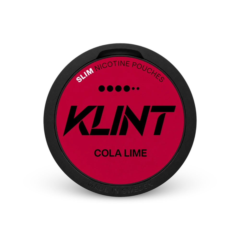 Klint Cola Lime Strong – nikotīna maisiņu skārdene