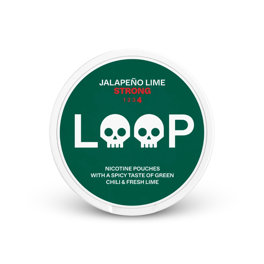 LOOP Jalapeno Lime Strong – nikotīna maisiņu skārda