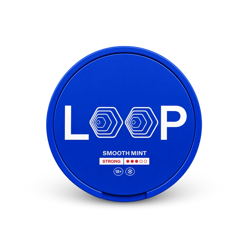 LOOP Smooth Mint Strong – nikoīna maisiņu kārbica