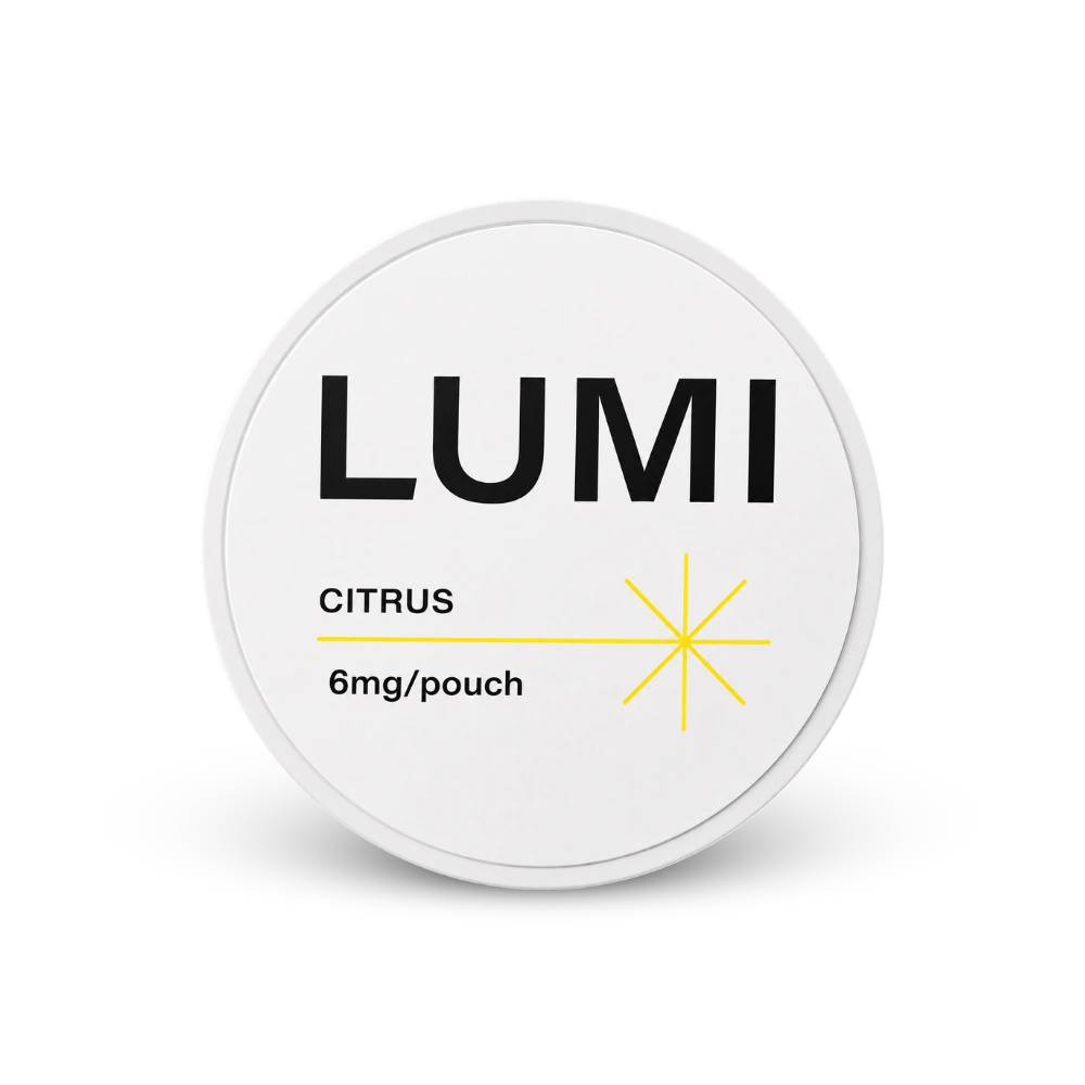 LUMI Citrus 6mg – nikotīna maisiņu skārda