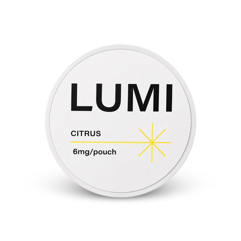 LUMI Citrus 6mg – nikotīna maisiņu skārda