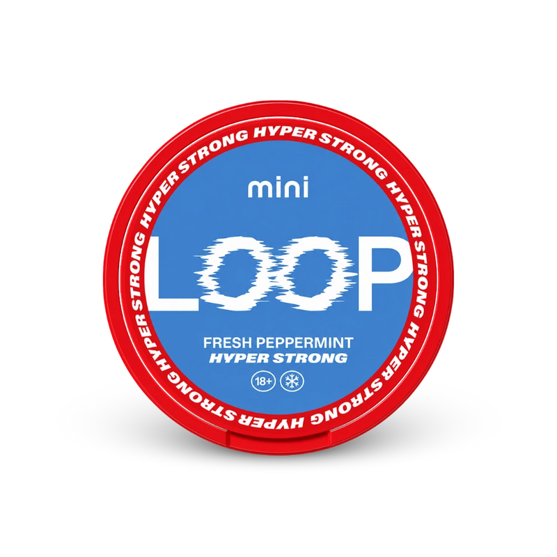 Loop Fresh Peppermint Mini Hyper – nikotīna spilventiņu bundža