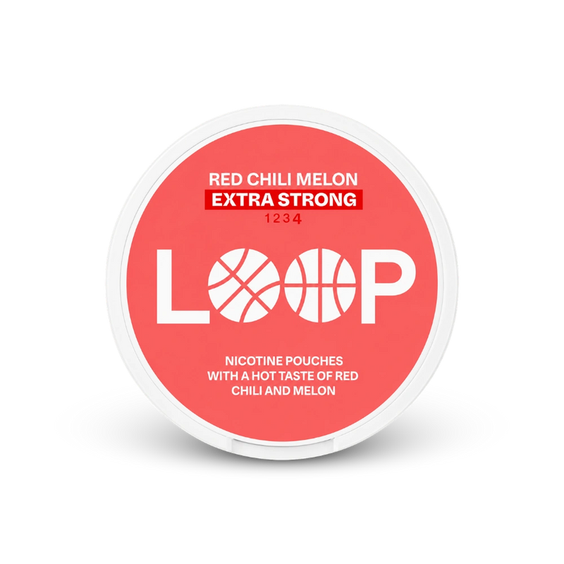 Loop Red Chili Melon Extra Strong – nikotīna maisiņu kārbica