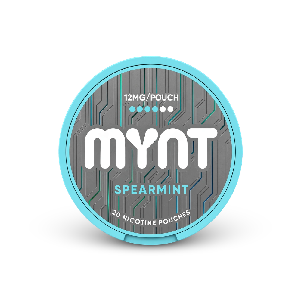 MYNT Spearmint Slim Medium – nikoīna maisiņu kārbā
