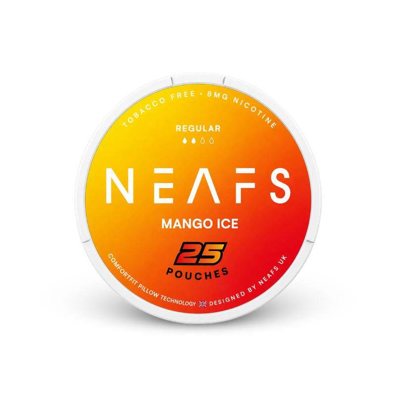 NEAFS Mango Ice Regular – nikotīna maisiņu kārbā