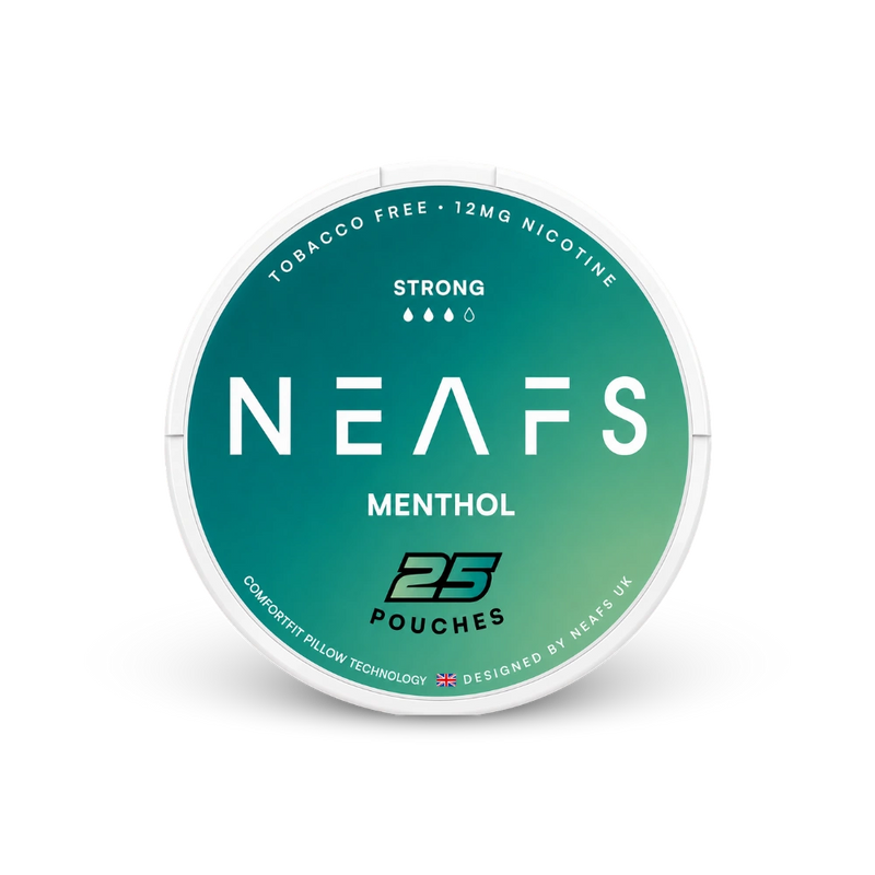 NEAFS Menthol Strong – nikoīna spilventiņu skārda