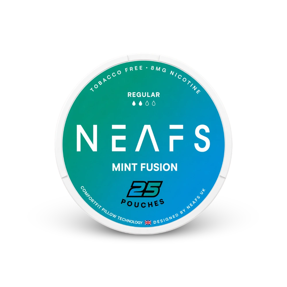 NEAFS Mint Fusion Regular – nikotīna spilventiņu skārda