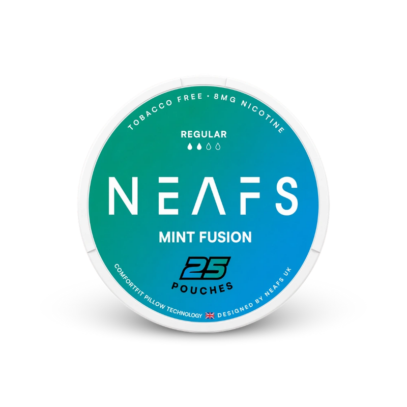 NEAFS Mint Fusion Regular – nikotīna spilventiņu skārda