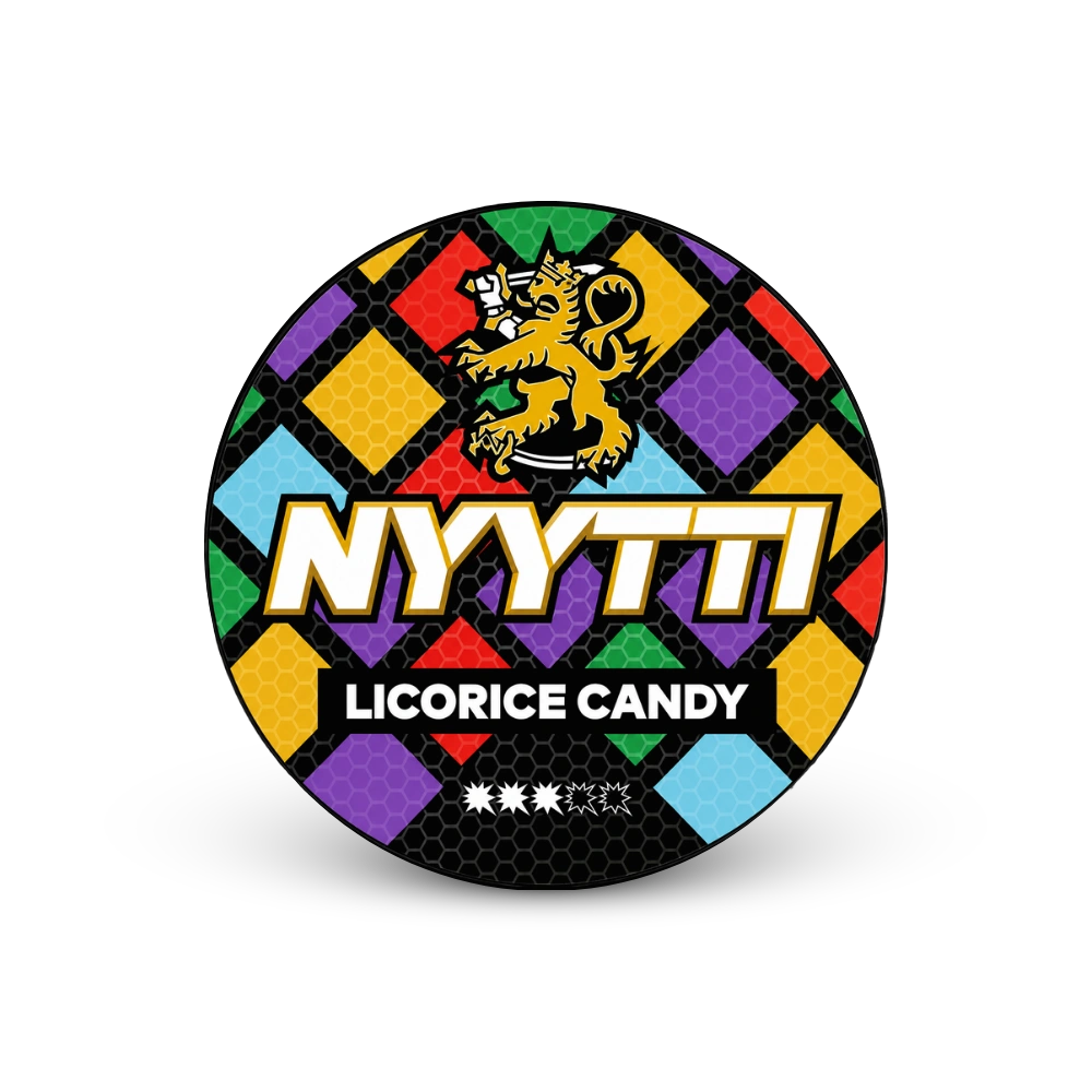 Nyytti Liquorice Candy – nikotīna maisiņu kārbā
