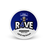RAVE Cola Explosion 32.5mg – nikotīna maisiņu skārds