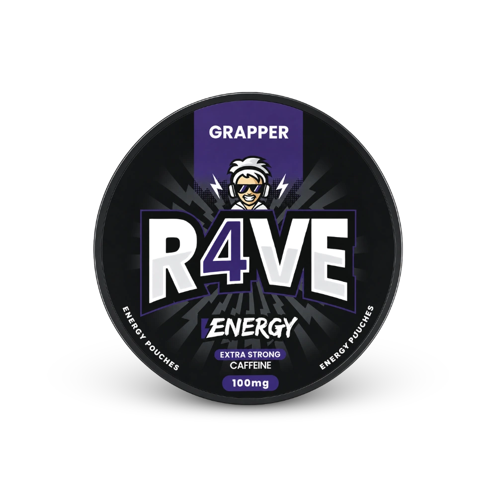 RAVE Energy Grapper 100mg – nikotīna maisiņu burka