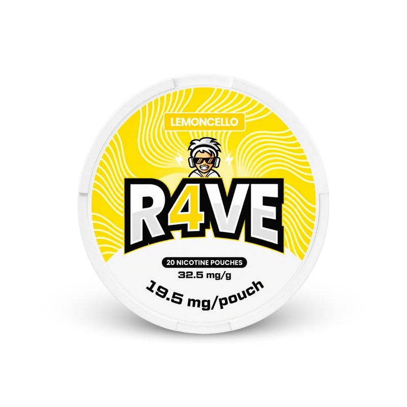 RAVE Lemoncello 32,5mg – nikotīna maisiņu kārbā