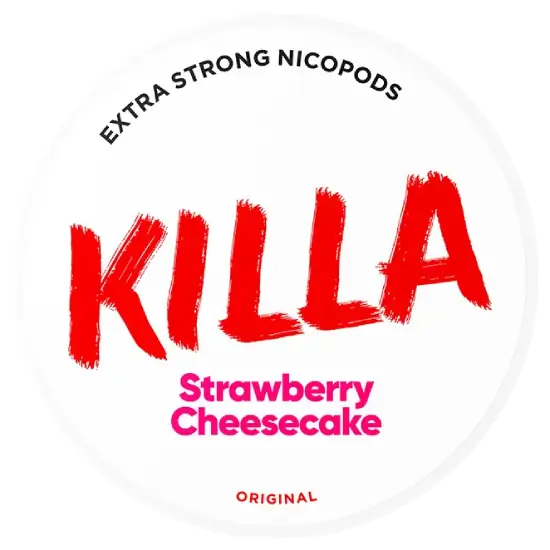 KILLA Strawberry Cheesecake – nikotīna maisiņu bundža