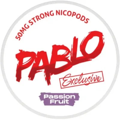 PABLO Exclusive Passion Fruit Strong – nikotīna maisiņu bundža