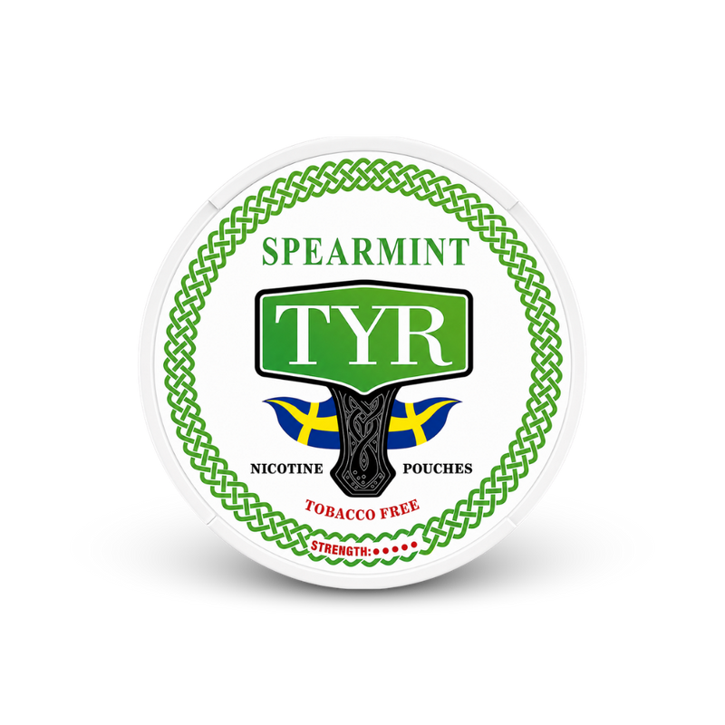 TYR SPEARMINT – nikotīna maisiņu bundža