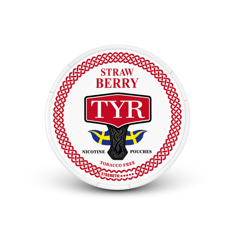 TYR Strawberry – nikotīna maisiņu iepakojums