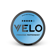 VELO Freezing Peppermint Ultra – nikotīna maisiņu kārbica