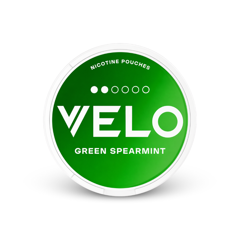 VELO Green Spearmint – nikotīna maisiņu kārbide
