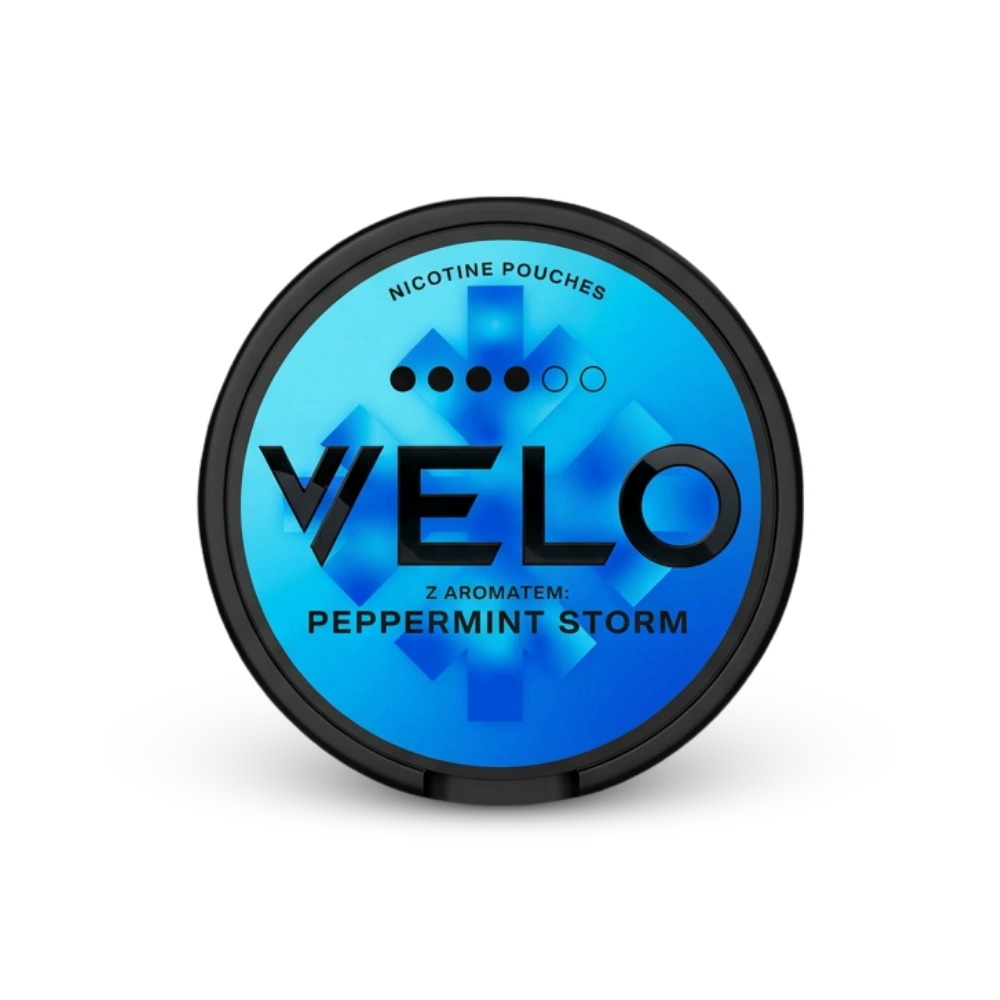VELO Peppermint Storm – nikotīna maisiņu bundža
