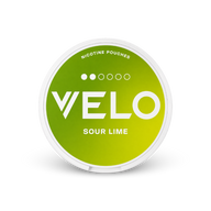 VELO Sour Lime Slim – nikotīna maisiņu kārbina