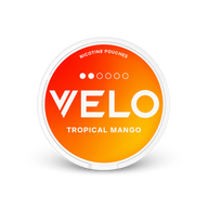 VELO Tropical Mango Slim – nikotīna maisiņu burka
