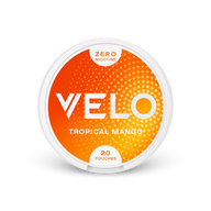 VELO Tropical Mango Zero – nikotīna maisiņu bundža
