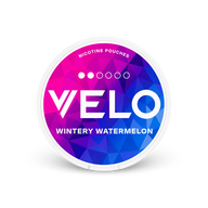 VELO Wintery Watermelon Mini – nikotīna maisiņu kārbā
