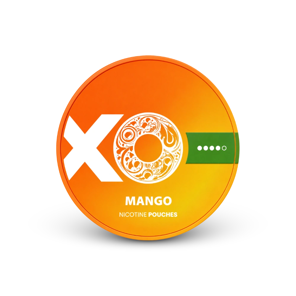 XO Mango – nikotīna maisiņu skārda