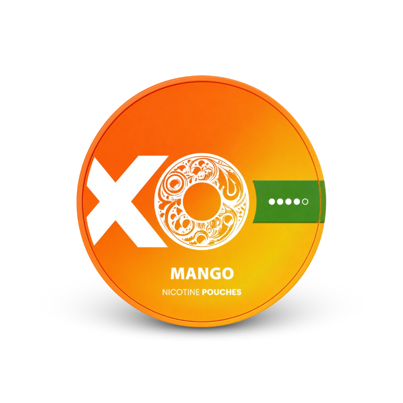 XO Mango – nikotīna maisiņu skārda