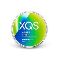 XQS Apple Crisp Slim Strong – nikotīna spilventiņu bundža