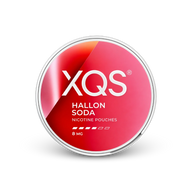 XQS Hallonsoda Strong – nikotīna maisiņu skārde
