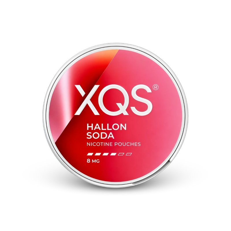XQS Hallonsoda Strong – nikotīna maisiņu skārde