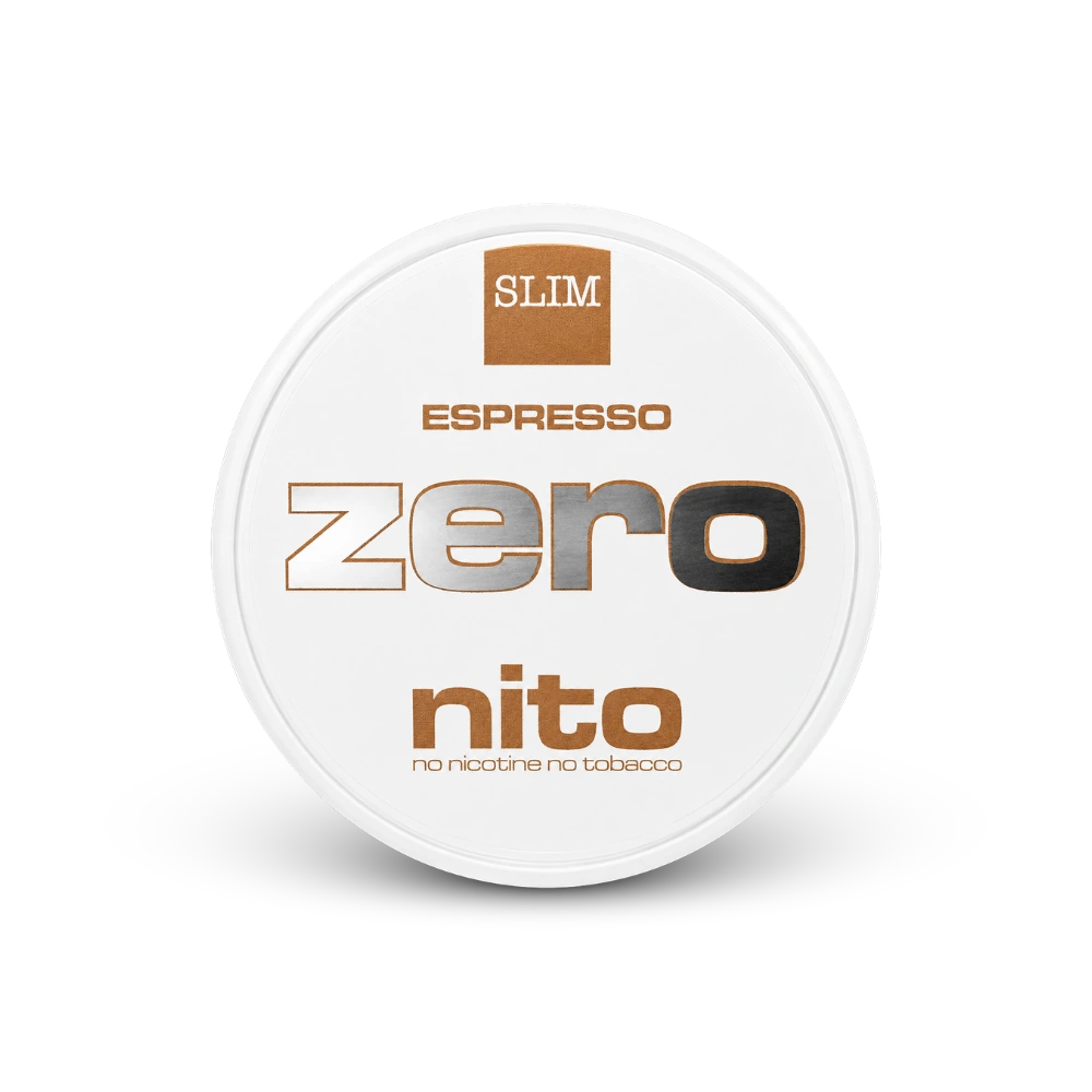 ZERONITO Espresso Slim – nikotīna maisiņu kārbā