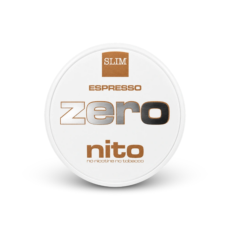 ZERONITO Espresso Slim – nikotīna maisiņu kārbā