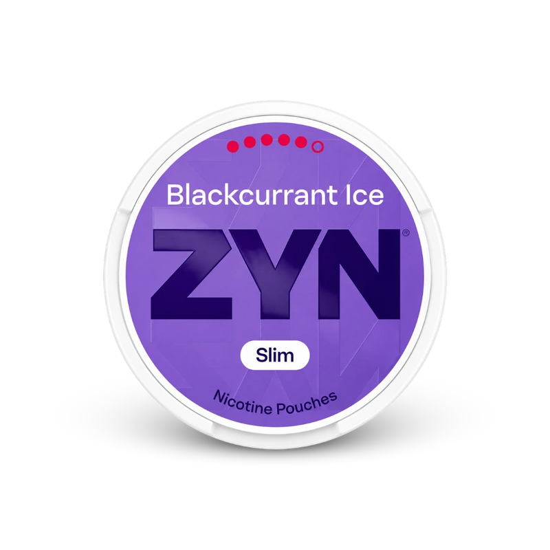 ZYN Blackcurrant Ice Slim S5 – nikotīna maisiņu bundža