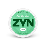 ZYN Gentle Mint Slim S2 – nikotīna maisiņu kārbā