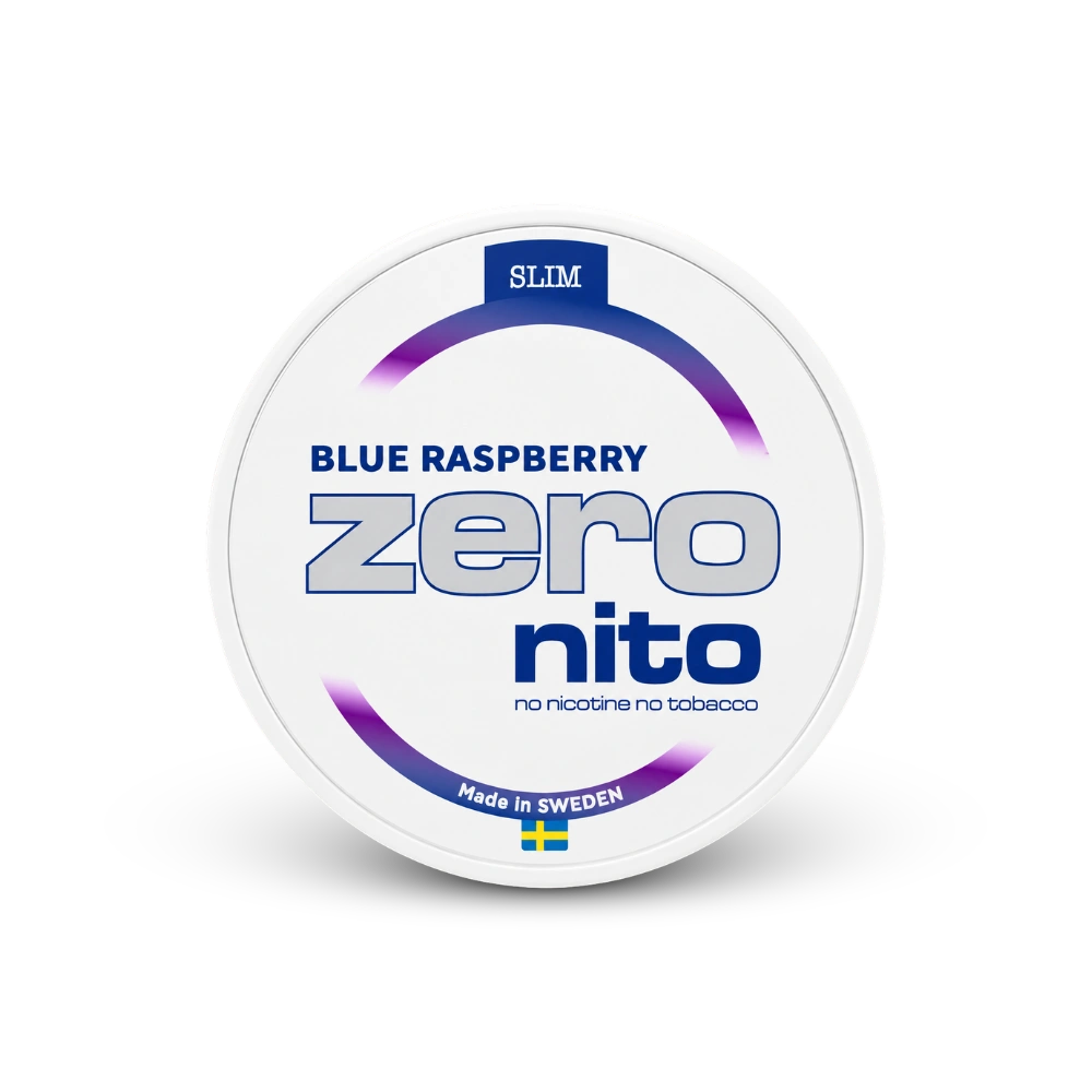 Zeronito Blue Raspberry Slim – nikotīna maisiņu bundža