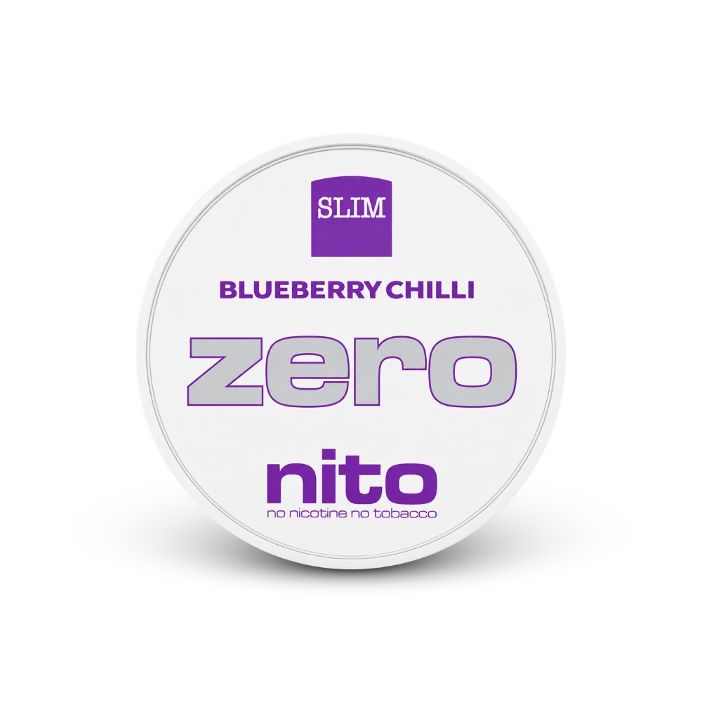 Zeronito Blueberry Chilli Slim – nikotīna maisiņu kārbā
