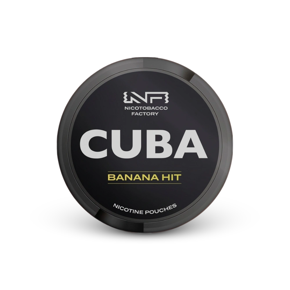 Cuba Black Banana Hit – nikotīna maisiņu skārds