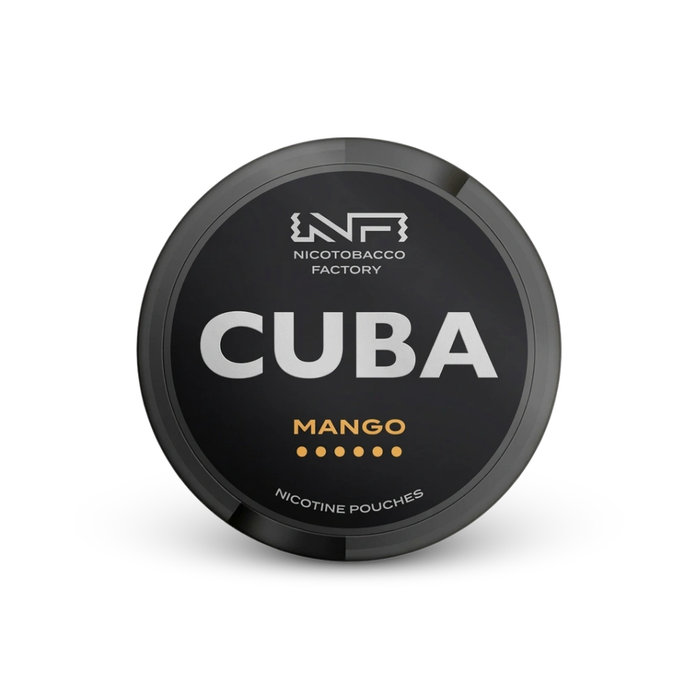 Cuba Black Mango – nikotīna maisiņu kārbā