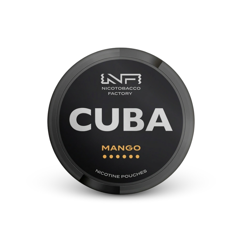 Cuba Black Mango – nikotīna maisiņu kārbā