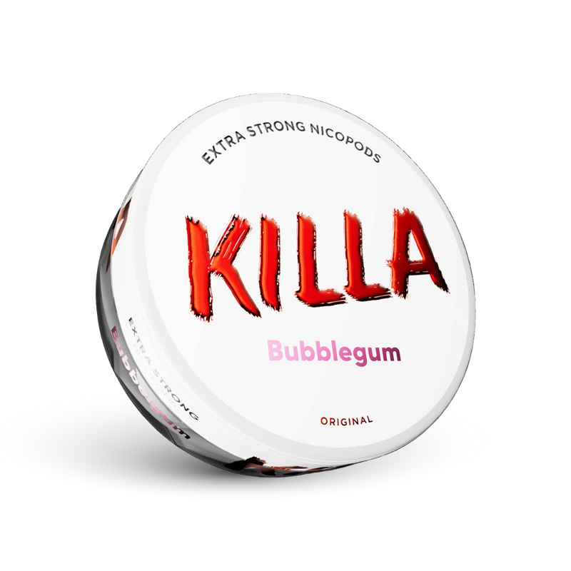 Killa Bubblegum Extra Strong Nicotīna maisiņi 16mg devas ar žuvumiņa garšu