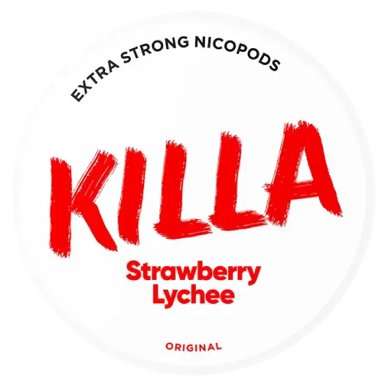 KILLA Strawberry Lychee – nikotīna maisiņu bundža
